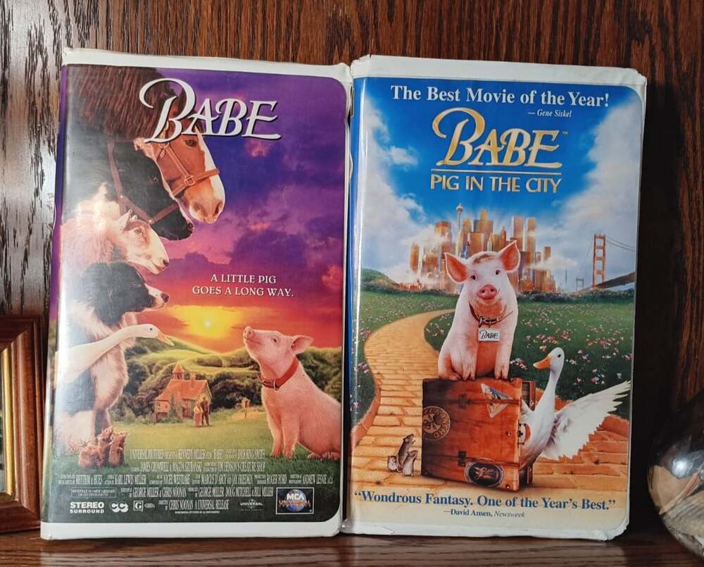 Babe & Babe Pig in the City VHS Lot of 2 1999 Universal Clamshell Tested
